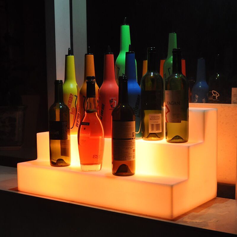 Light Up Terraces LED Wine Rack display Christmas Bar Decoration