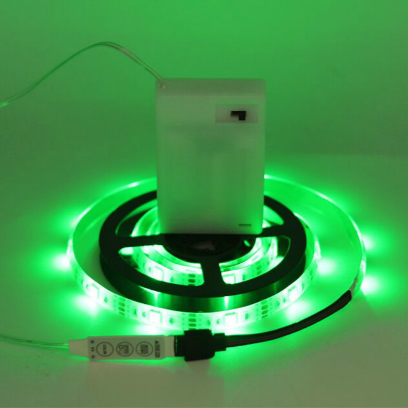 LED Light Strip Battery Operated Tape Flexible Lighting with Remote Color Changing