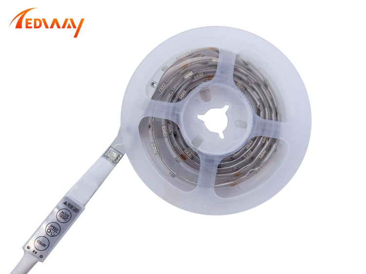 New PIR LED Strip kit 3000K 4000K 6000K Sensor Night Light IP65 DC 5V Lithium battery lamp