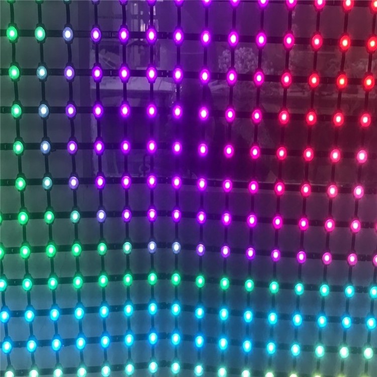 Waterproof led pixel flexible led mesh  screen for outdoor led display advertising