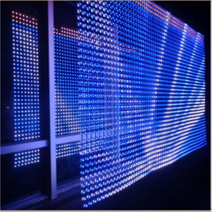 Waterproof led pixel flexible led mesh  screen for outdoor led display advertising