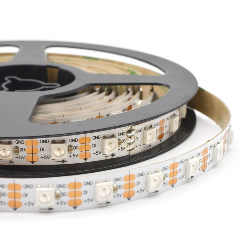 12v 24v 5050 smd flexible ws2811 ws2812b ws2815 rgbw rgbic addressable  outdoor waterproof rgb led strip light