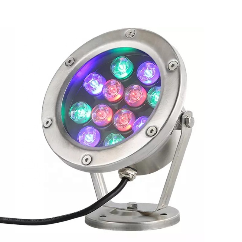 SS304 Underwater LED Light RGB 24V Water Fountain Underwater Light led 3W 6W 9W 12W 24W 36W IP68 Fountain Underwater Lamp