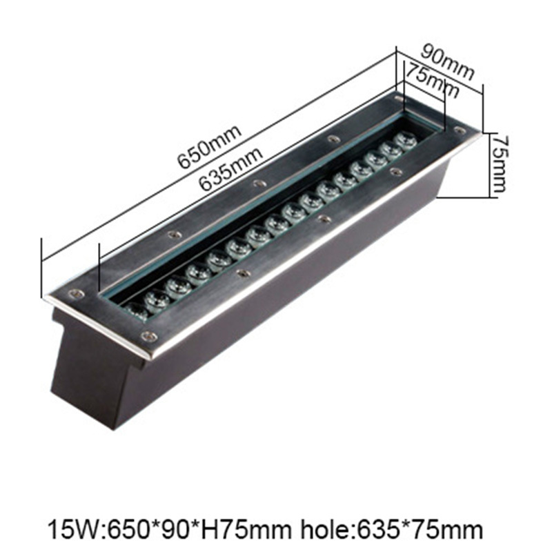 IP66 Waterproof Garden step Lights outdoor LED lights Stairs Buried Underground Recessed Yard Wall Washer AC85-265V