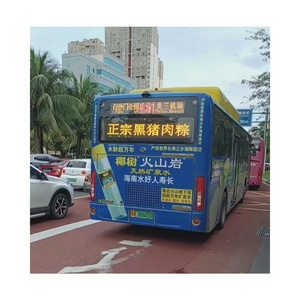 Bus route destination programmable scrolling display sign led running message display dynamic board