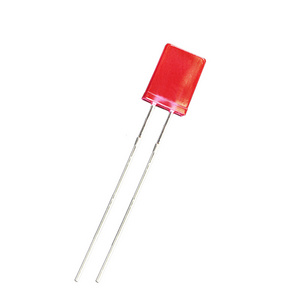 LED light bead inserted 2*5*7 square red red ultra bright short foot led LED 257 red light