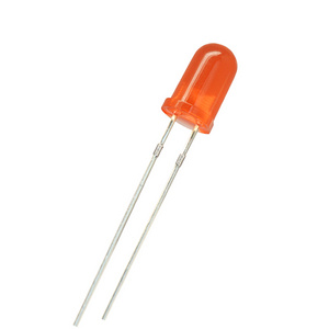 LED lamp bead straight into 5MM/F5 Orange hair orange ultra bright short foot LED F5 round head orange light