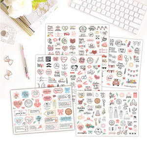 German Wedding stickers 266 flash planning stickers Blessing Invitation wedding planning stickers pack