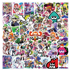 Cheap Splatoon Stickers for Teen Kids 50pcs Cool Shooting Games Decal for Laptop Bike Guitar Luggage Phone Computer Skateboard