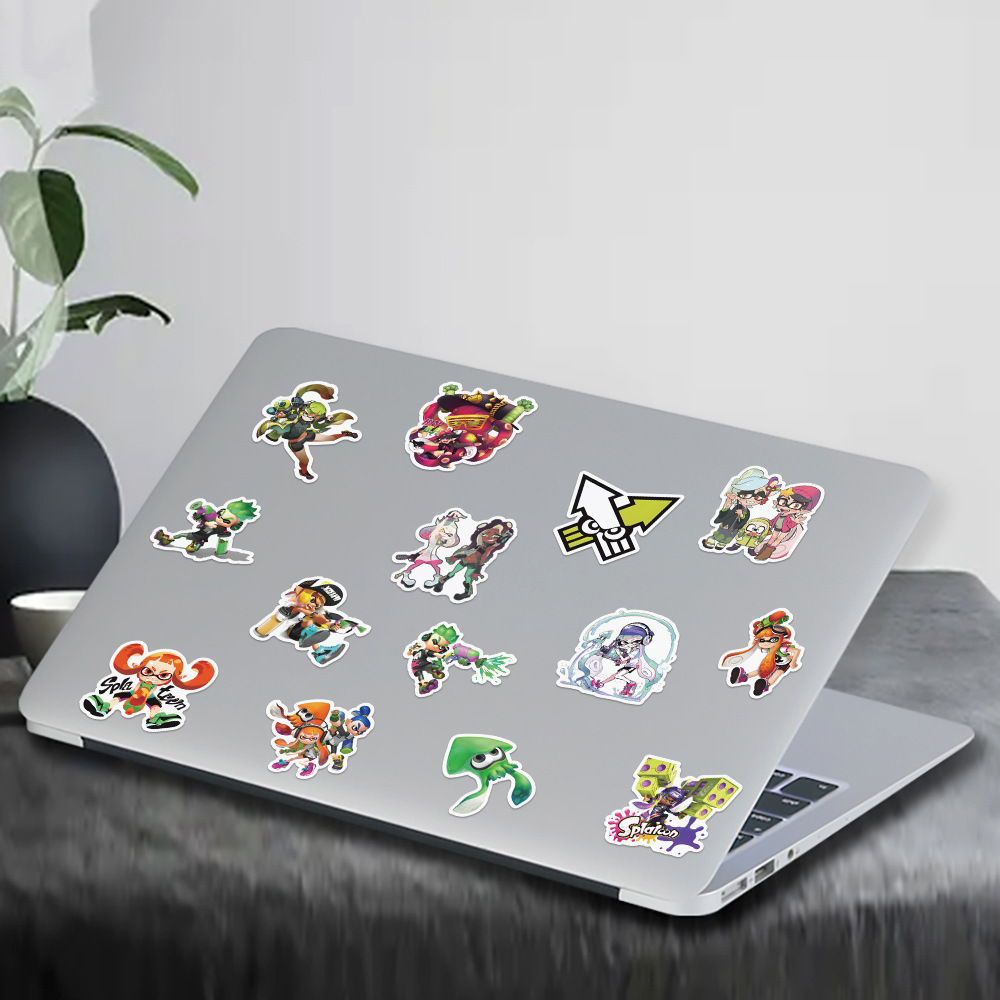 Cheap Splatoon Stickers for Teen Kids 50pcs Cool Shooting Games Decal for Laptop Bike Guitar Luggage Phone Computer Skateboard