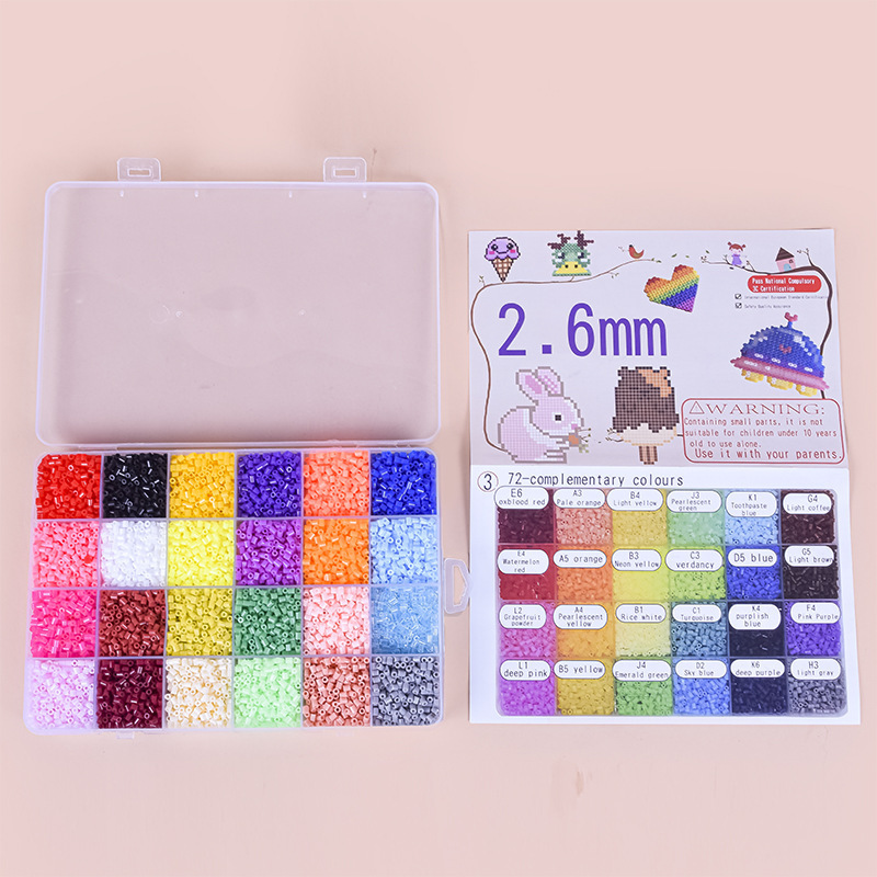 Wholesale 24 color hama beads artkal 2.6mm perler beads bulk for kids DIY craft toy iron beads trend products