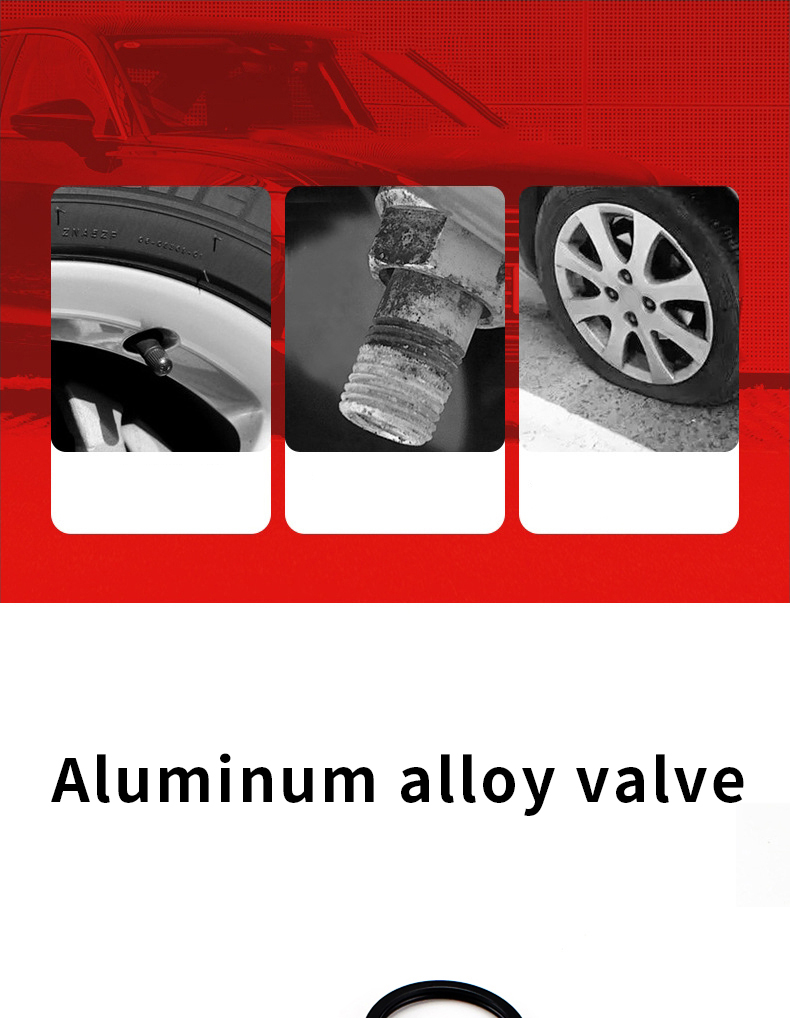 Modified Tire Valve Cap Anti-theft Valve Cap Aluminum Alloy Tire Valve Cap With Plastic Core