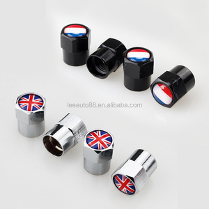 Brand New 4pcs car Logo Fine Car Black Tire Tyre Wheel Valve Stems Caps