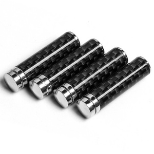 Carbon Fiber Door Lock Pin Car Van Truck Auto Interior Door Lock Knobs Pull Pins