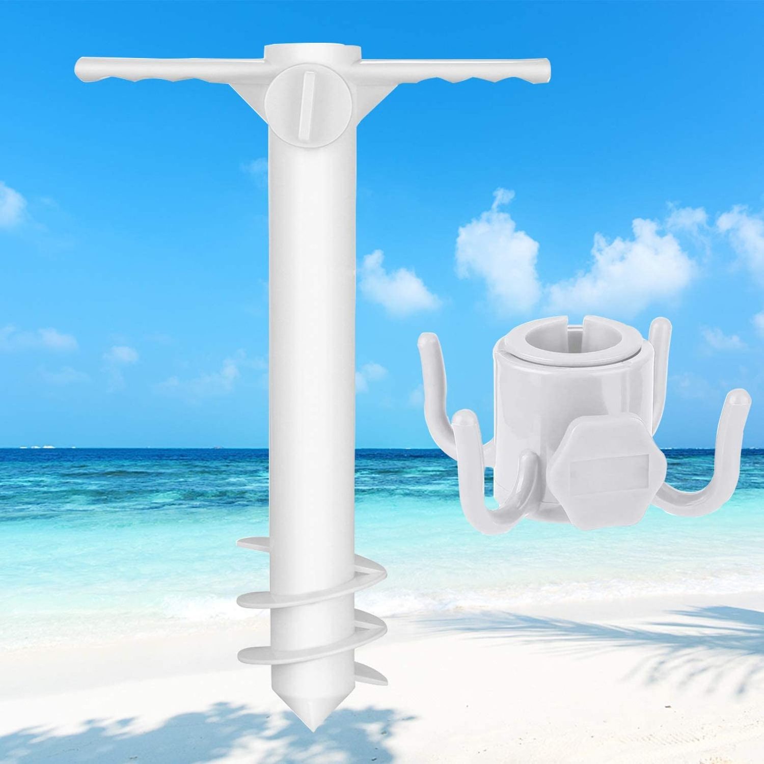 High quality beach umbrella sand anchor wind proof umbrella anchor plastic umbrella base stand