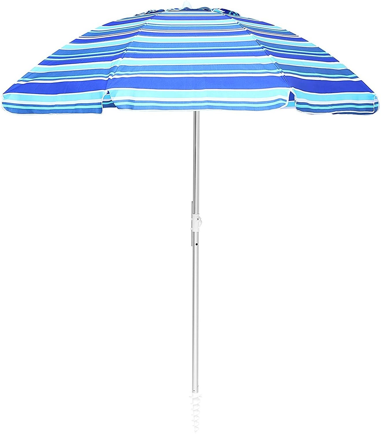 Large size beach umbrella portable carry folding beach umbrella windproof umbrella iron outdoor with tilt