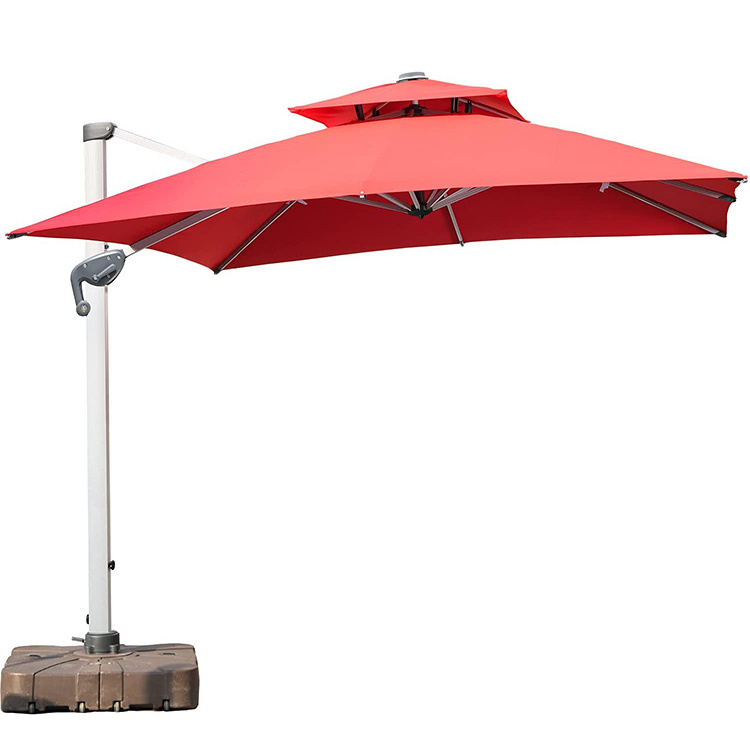 3m cantilever parasol patio umbrella leisure heavy duty garden roma umbrella offset patio umbrellas with cross base