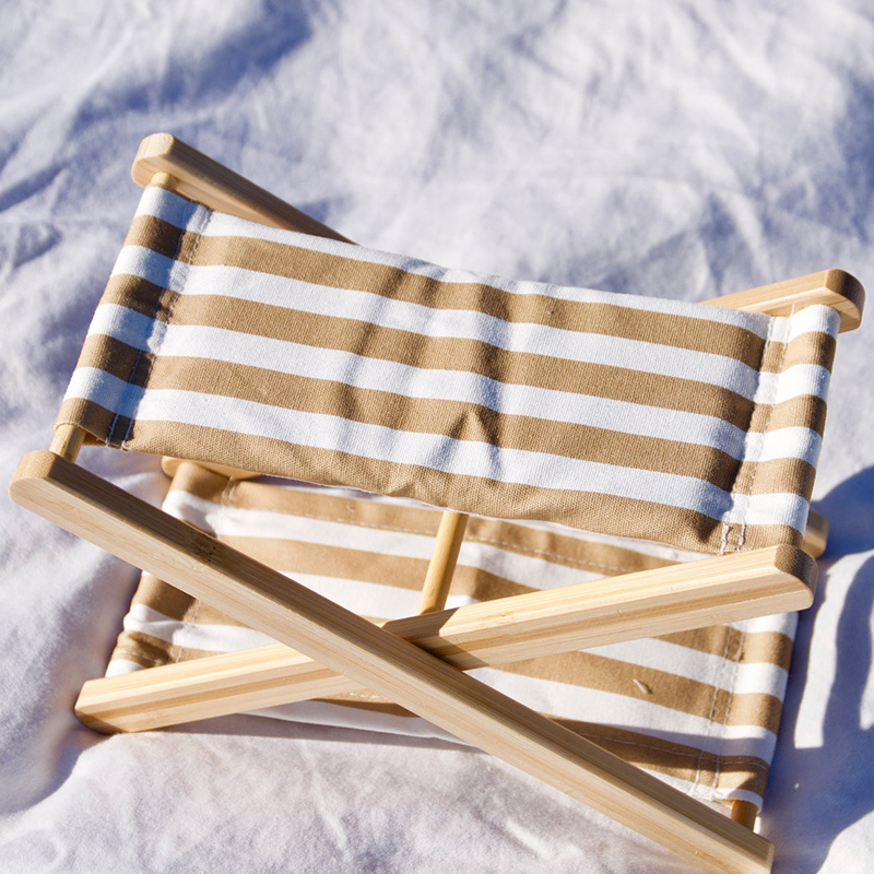 100% natural wooden frame beach gift portable fold flat neck hammock cotton headrest with side pocket