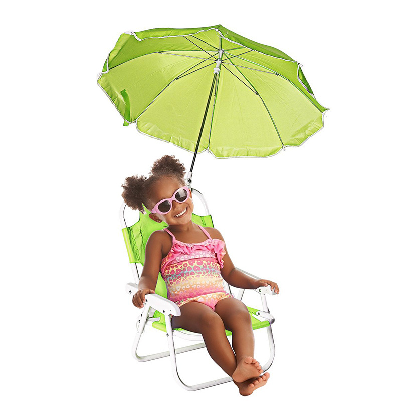 Custom Personalized baby toddler beach chair with umbrella Kids yellow lawn camping Children Chair