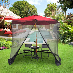 New 7ft patio umbrella outdoor camping mosquito net cover folding baby Anti-insect mesh mosquito netting