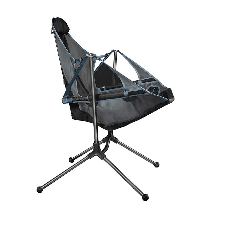 Wholesale Hammock Camping Chair Folding Rocking Chair Heavy Duty Portable Swing Recliner Chair with Pillow for Outdoor Picnic