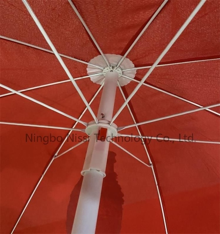 Wholesale Advertising Outdoor Beach Umbrella Promotional Customized coca cola Recycle Logo Printed UV Protect Beach Umbrella