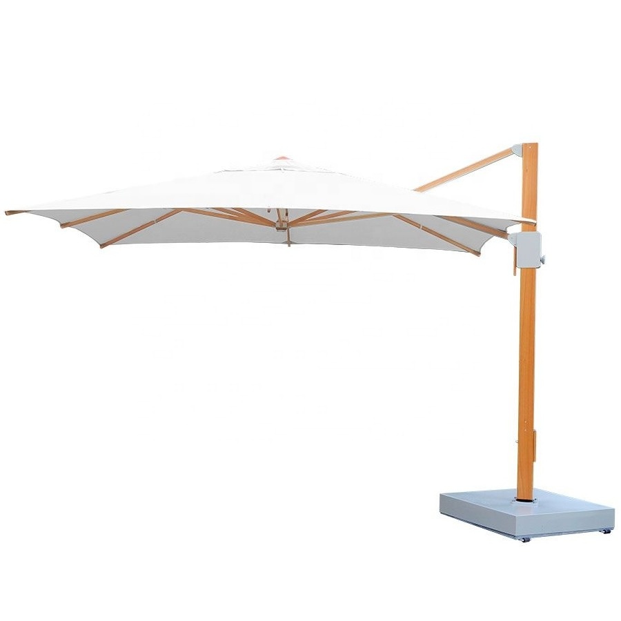 Best quality giant patio umbrella luxury patio sun parasol umbrella outdoor 360 degrees base with covered