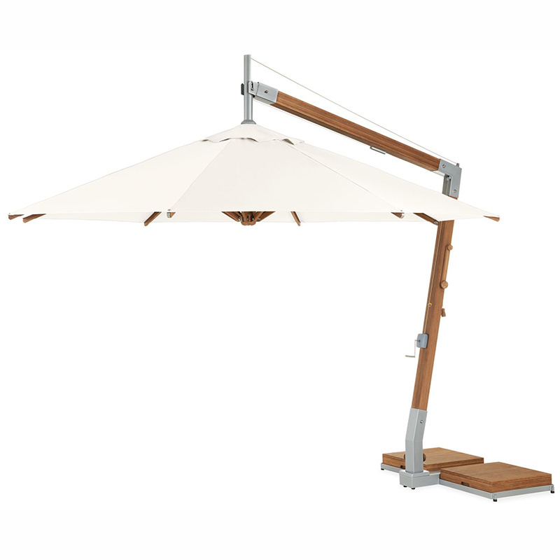 outdoor patio umbrella offset square cantilever concrete base 12 ft cafe garden commercial heavy duty parasol