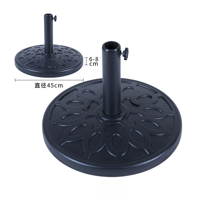 Manufacturer quality outdoor umbrella base 9kg heavy duty patio umbrella base stand cement injection PE patio umbrellas & bases