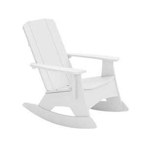 Modern Style Recycled Hdpe Plastic Wood Rocking Adirondack Chair Foldable Outdoor Furniture Balcony Chair