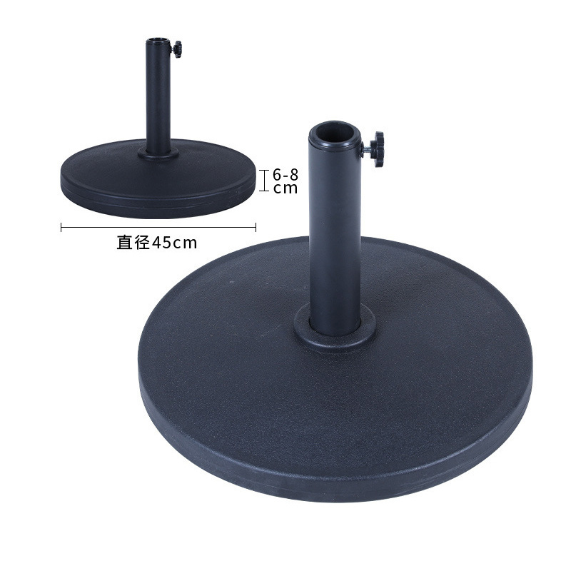 Manufacturer quality outdoor umbrella base 9kg heavy duty patio umbrella base stand cement injection PE patio umbrellas & bases