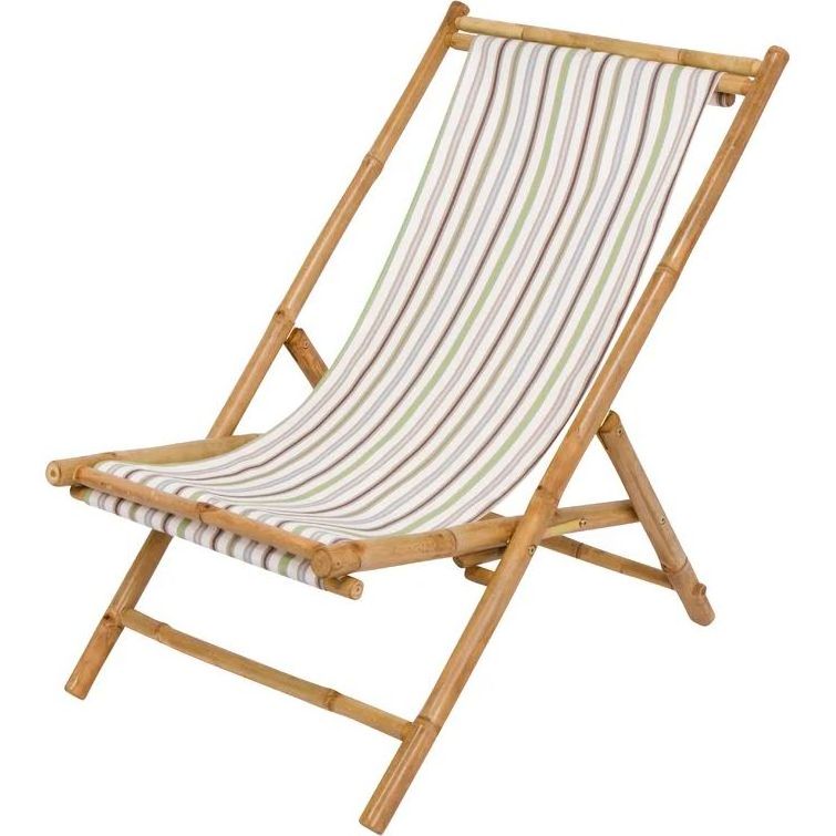 2022 New Portable Wood bamboo outdoor folding adjustable chaise lounge beach pool side deck chair with cushion