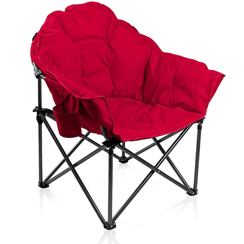 Ultralight Carry Bag Sofa Chair Oversize Padded Moon Leisure Stable Comfortable Folding Chair for Camping