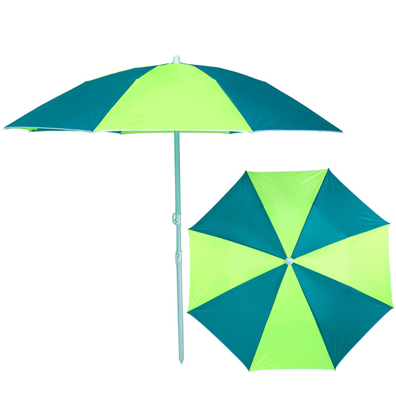 Good quality 4 part replacement umbrella pole small sunbrella beach umbrella 1.6m polyester fabric sun parasols