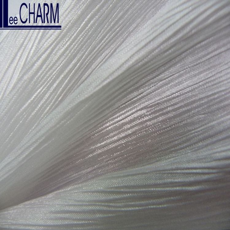 CTR Taiwan 100% Polyester Crinkle Fabric for Artificial Flowers And Leaves And Christmas Decoration