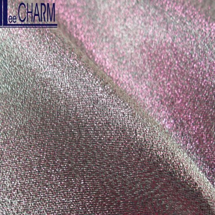 LCSH071 Taiwan Polyester Nylon Shimmer Organza Fabric