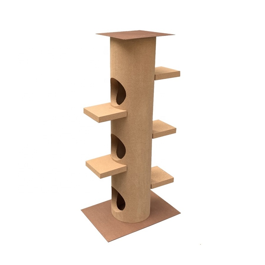 Long Lasting Cork Cat Tree Tower 67cm L x 50cm W x 123cm H High Grade Cork Cat Climbing Tree Toys