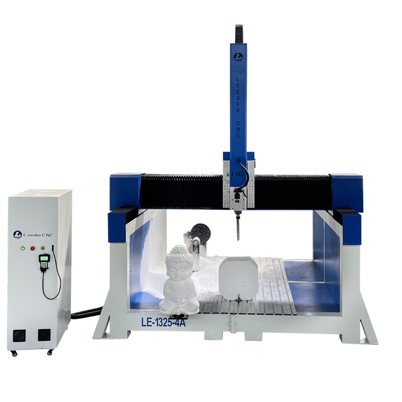 Leeder 3/4 axis styrofoam statue 3d cutting engraving foam cnc router Milling Machine for EPS Styrofoam PU Polystyrene