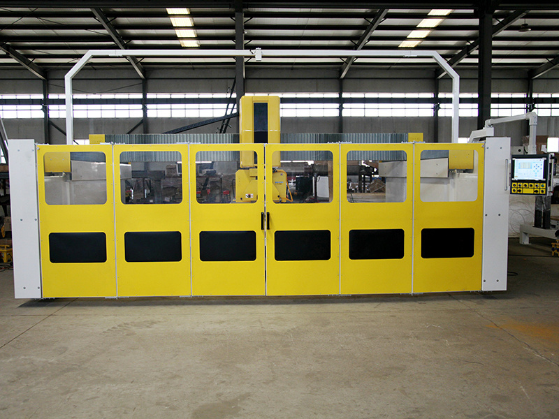 China Cnc Five Axis Bridge Cutting Machine For Granite Marble Quartz Stone High Speed Fabrication