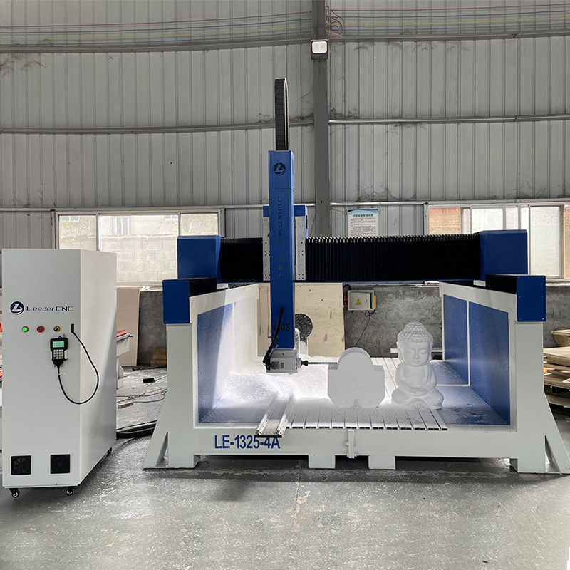 Leeder 3/4 axis styrofoam statue 3d cutting engraving foam cnc router Milling Machine for EPS Styrofoam PU Polystyrene