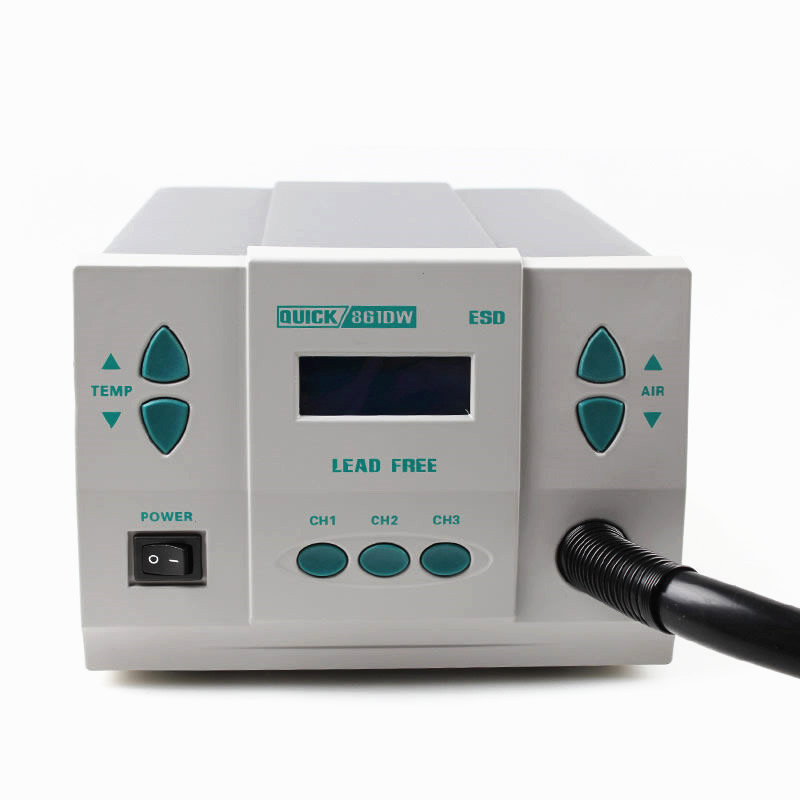 (Factory Directly Sale) Quick 861DW Welding Equipment 1000W High-Power Hot Air Soldering Digital Display Rework Station