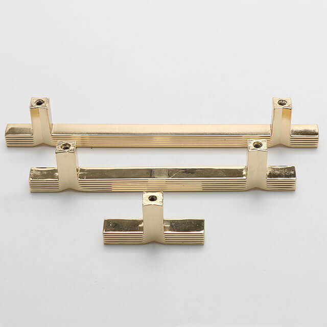 Good Quality Modern Bedroom Wardrobe Cupboard Handle Decorative Golden Zinc Alloy Kitchen Furniture Pulls