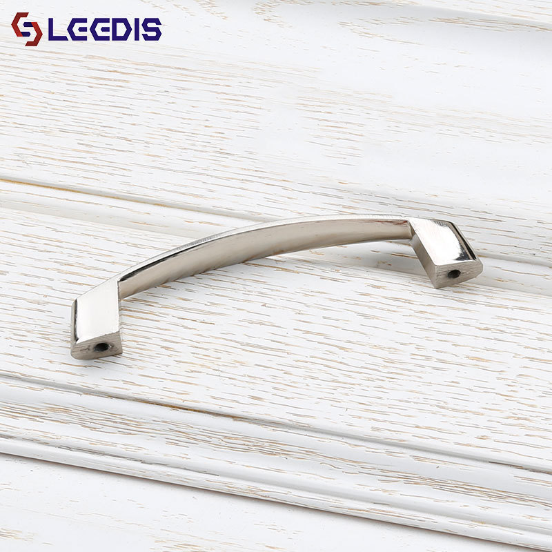 LEEDIS Simple modern decorative Brushed nickel zinc alloy Bedroom Drawer pull handle hardware accessory Manufacturer