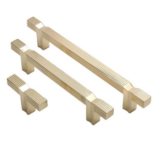 Good Quality Modern Bedroom Wardrobe Cupboard Handle Decorative Golden Zinc Alloy Kitchen Furniture Pulls