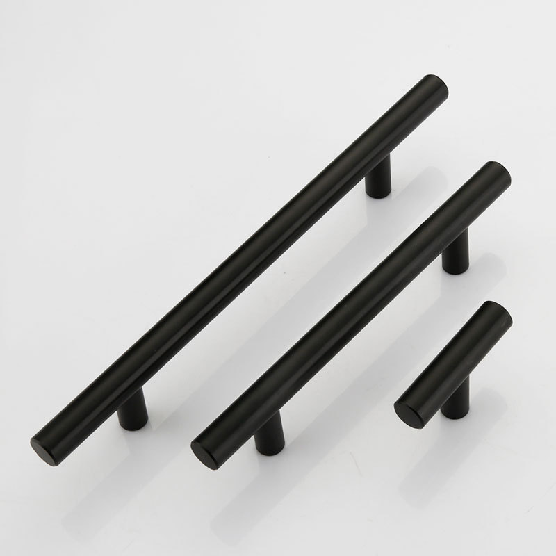 LEEDIS Modern Black Hardware Furniture Kitchen Cabinet Bedroom Wardrobe Pulls Handle Brushed Brass Extended Cupboard Handles