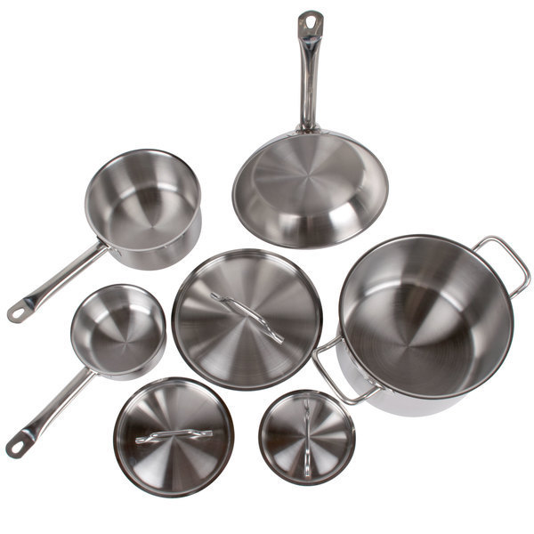 NSF listed clad & induction bottom kitchen star enterprise quality stainless steel nonstick cookware