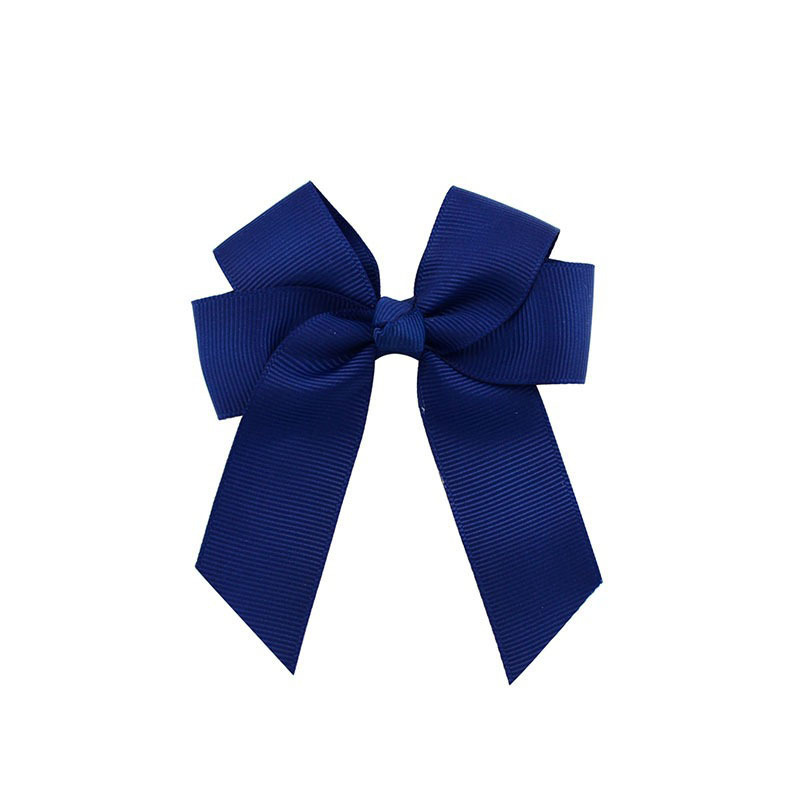 4 inch High Quality Grosgrain Ribbon Bows With Clips Girl Pinwheel Hair Bow For Kids Hair Accessories