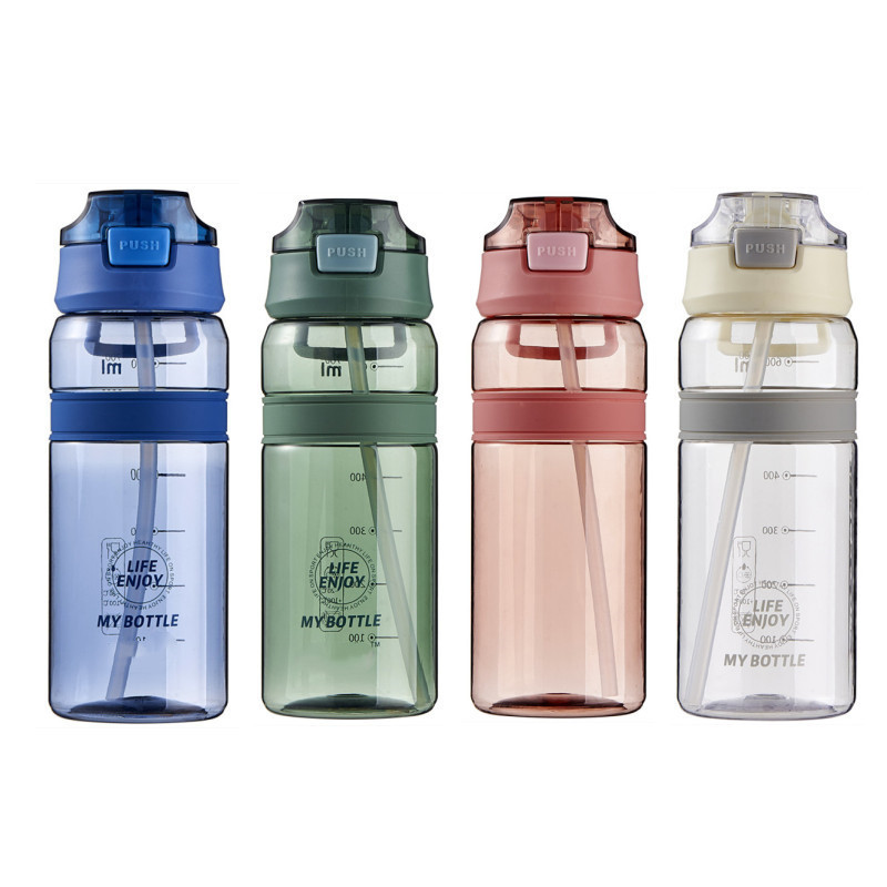 Fashionable BPA free tritan water bottle for kids dinosaur water bottle with flick top and straw dishwasher safe leakproof