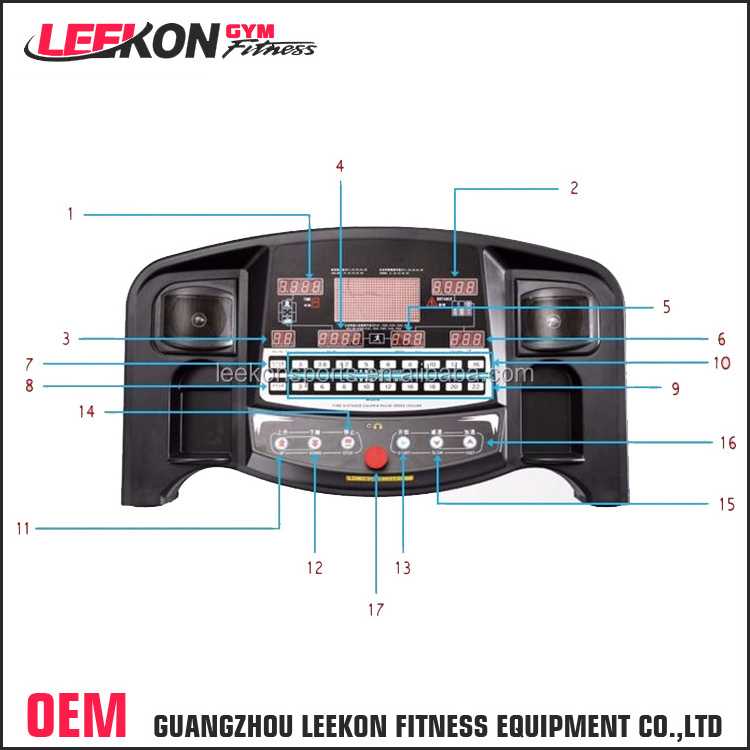 Leekon Professional Treadmills Control Board Commercial Electric Treadmills Running Machine Gym Fitness Treadmills