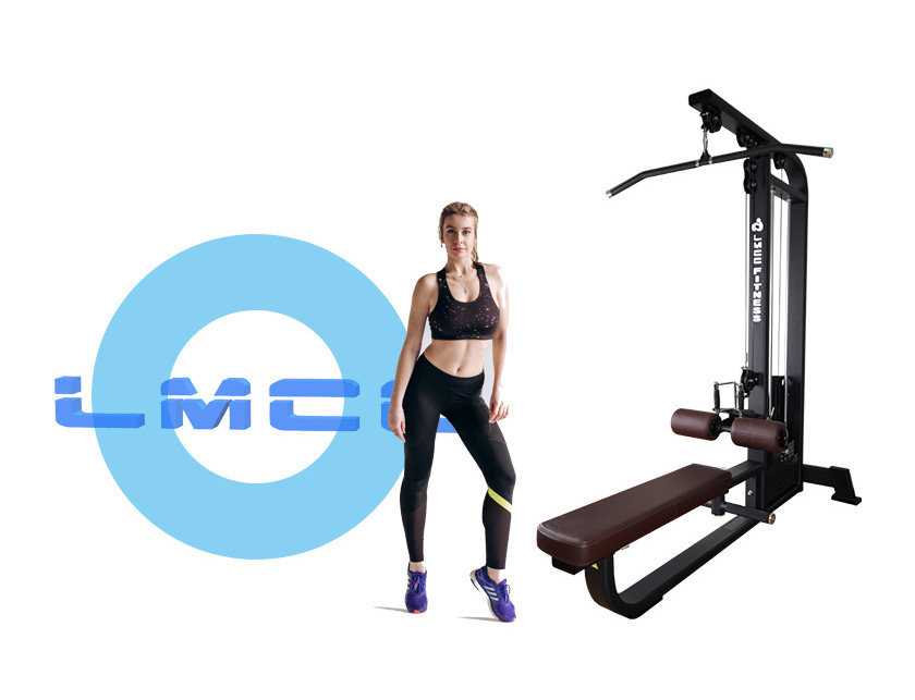 LMCC High Quality Gym Equipment Fitness Lat Pulldown Fitness Machine Commercial Lat Pulldown Seated Low Row Machine